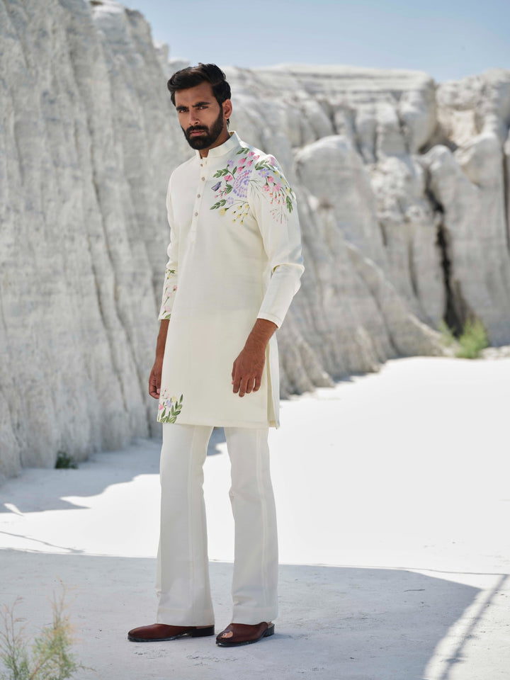 Amber Ray - Hand Painted Kurta Set