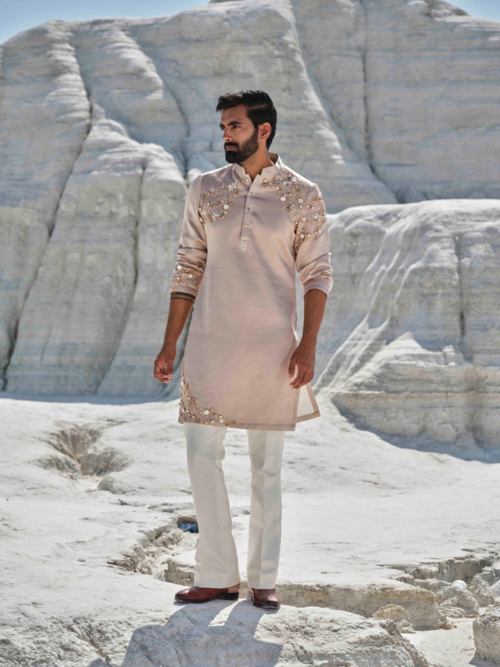 Radiance - Rosegold Embellished Kurta Set