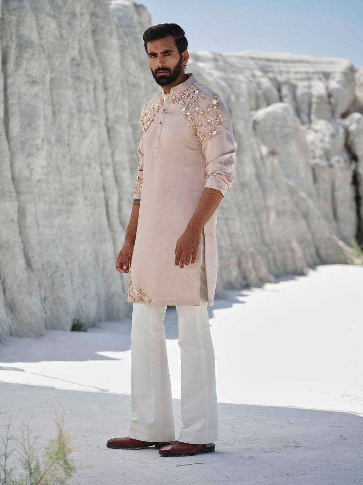 Radiance - Rosegold Embellished Kurta Set