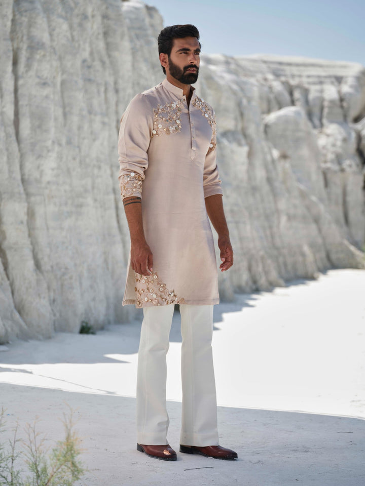Radiance - Rosegold Embellished Kurta Set
