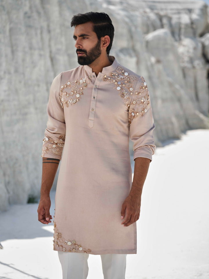 Radiance - Rosegold Embellished Kurta Set