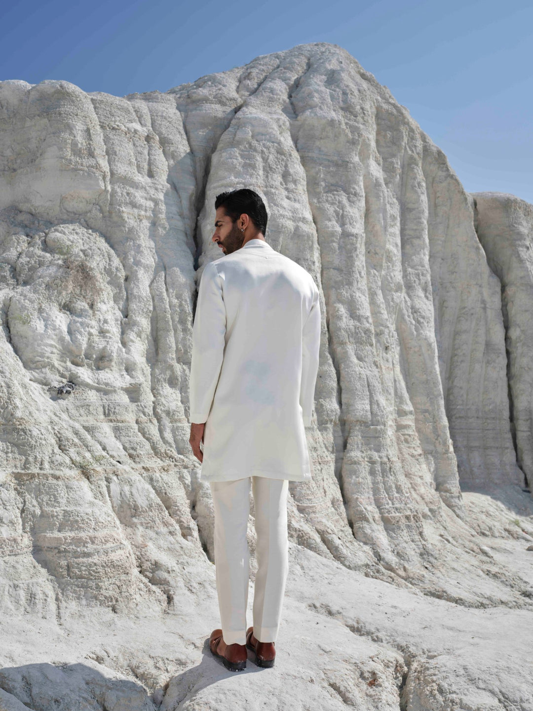 Halo -  Ivory Beaded Kurta Set