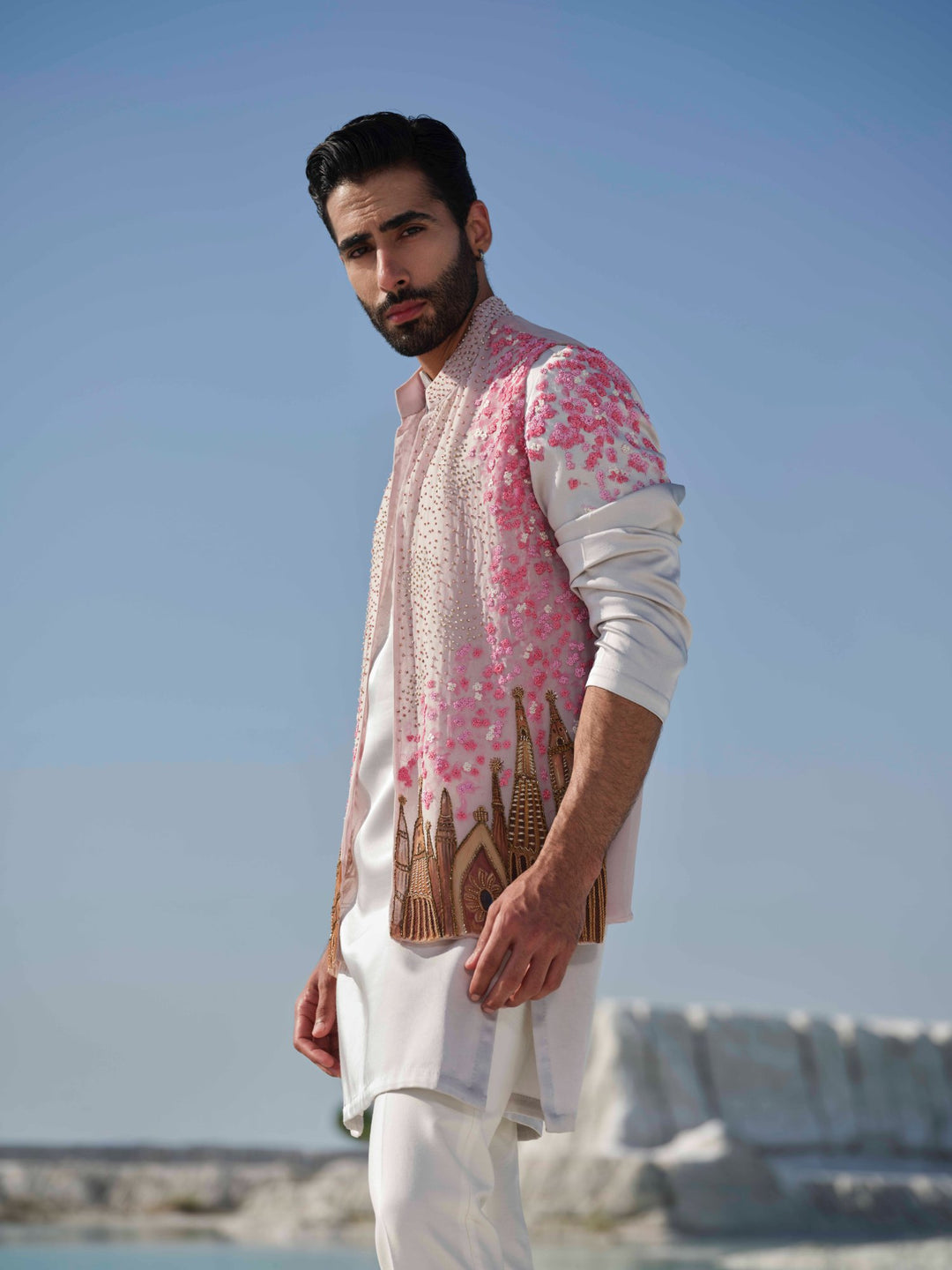 Rosewood Heritage - Blush Bundi Jacket Set