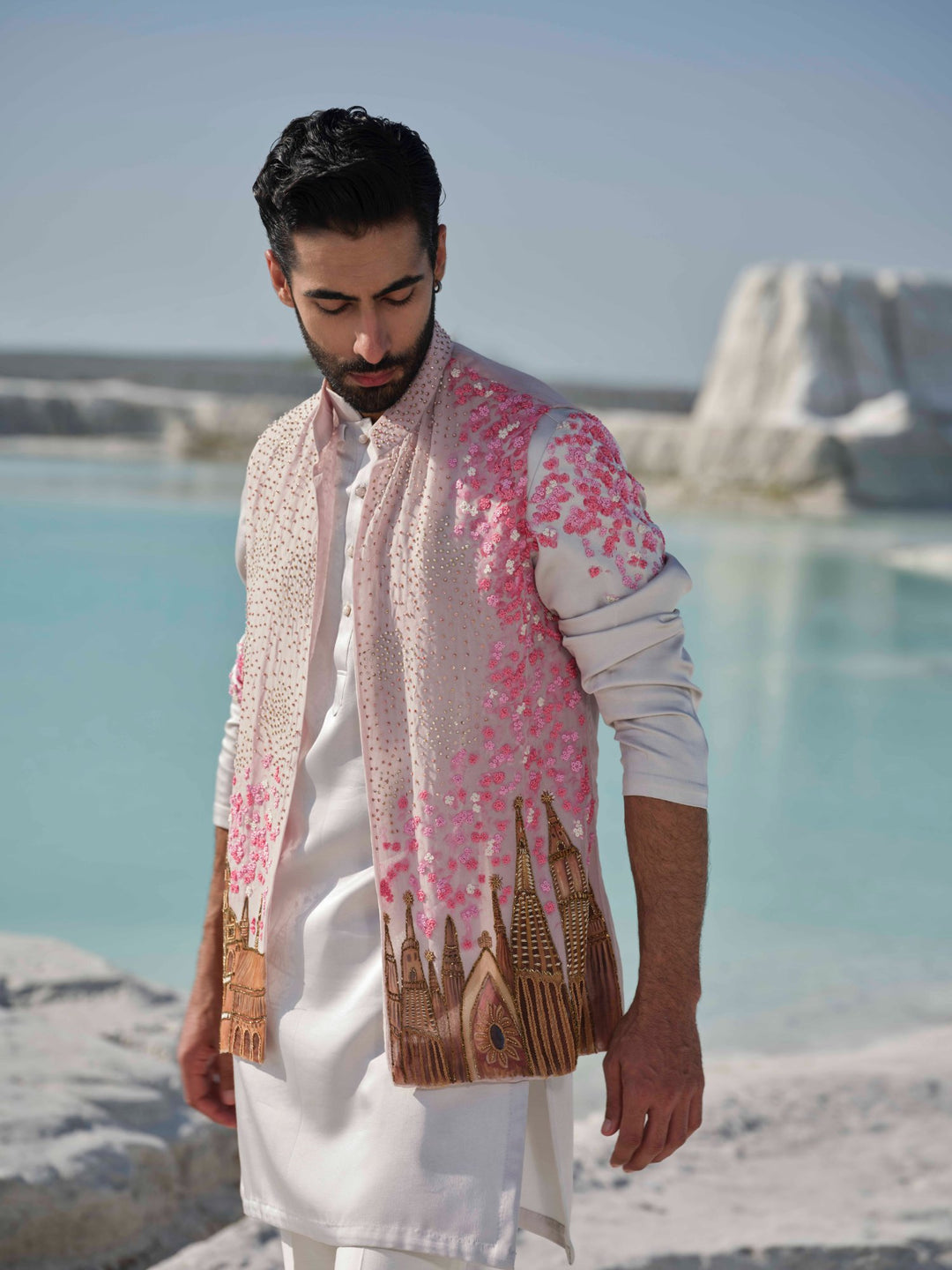 Rosewood Heritage - Blush Bundi Jacket Set