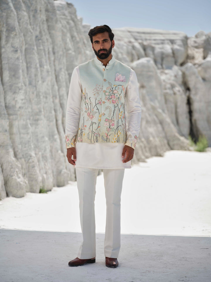 Pastel Meadow - Mint Pastel Bundi Jacket Set