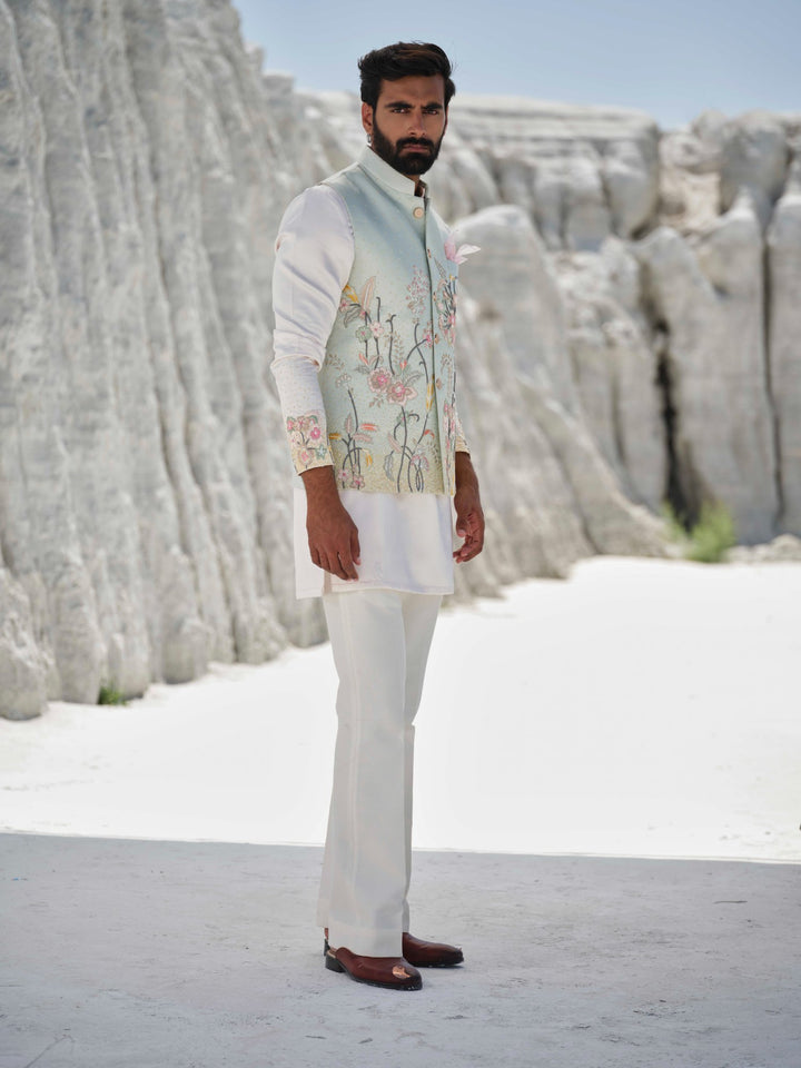 Pastel Meadow - Mint Pastel Bundi Jacket Set