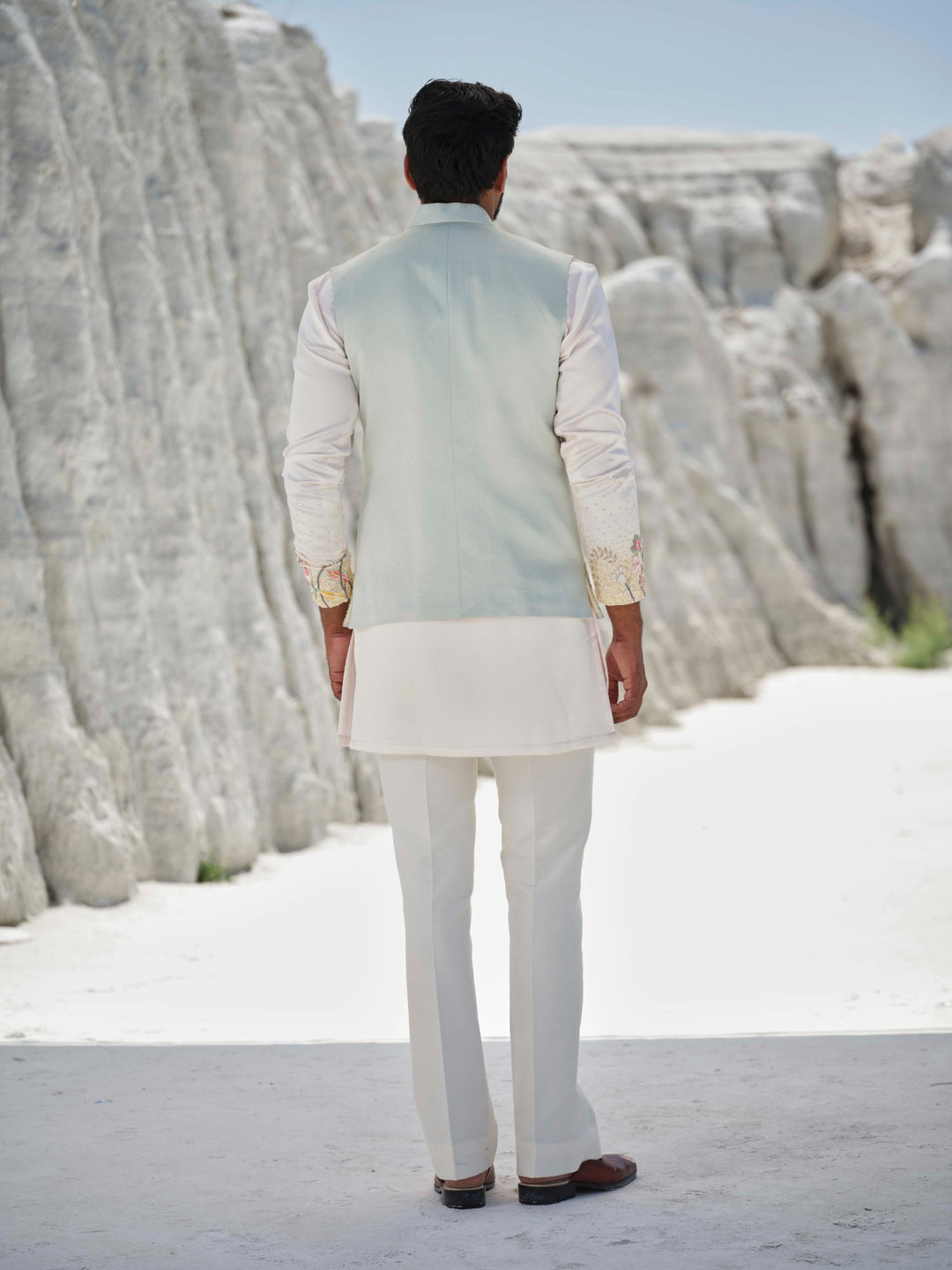 Pastel Meadow - Mint Pastel Bundi Jacket Set