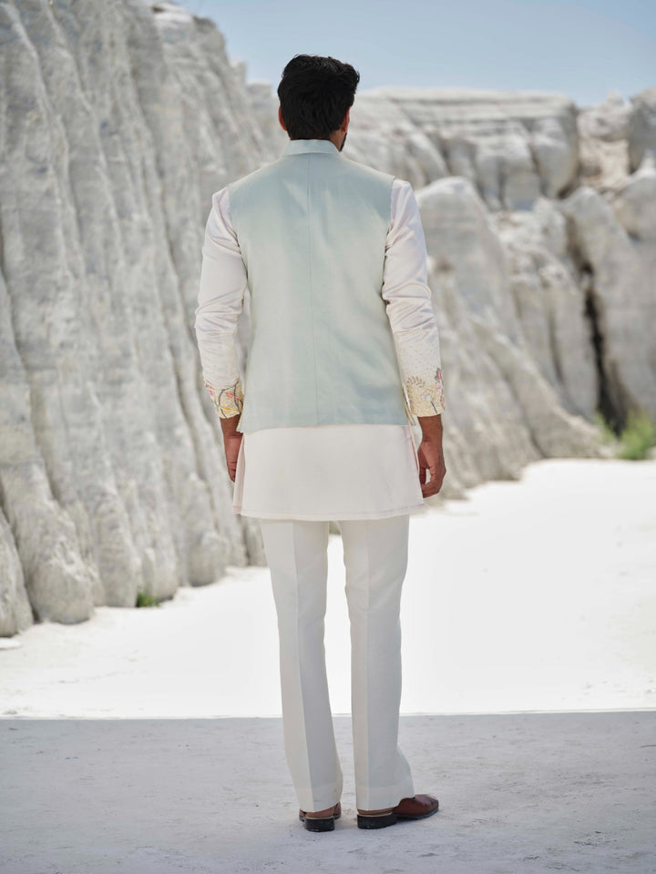 Pastel Meadow - Mint Pastel Bundi Jacket Set