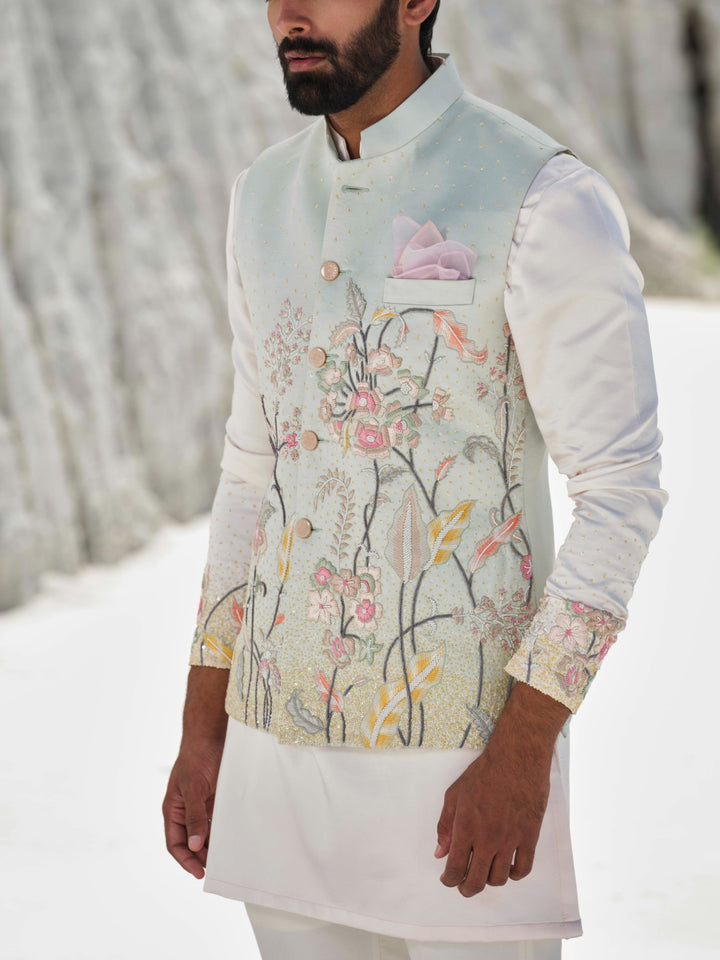 Pastel Meadow - Mint Pastel Bundi Jacket Set