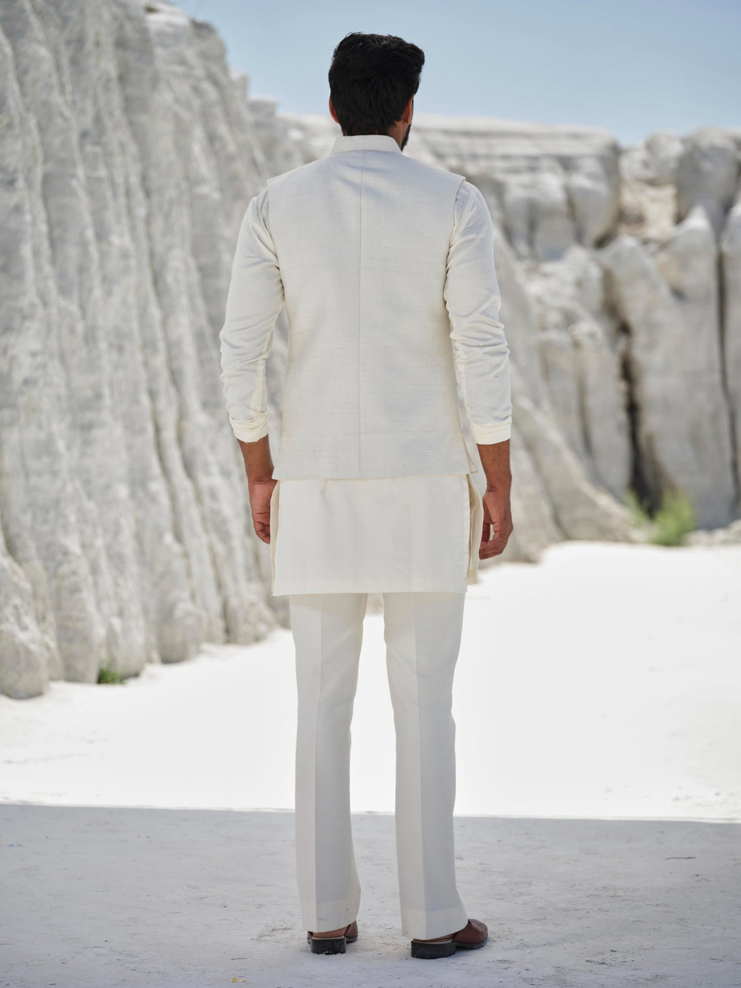 Wild Serenade - Ivory Bundi Jacket Set