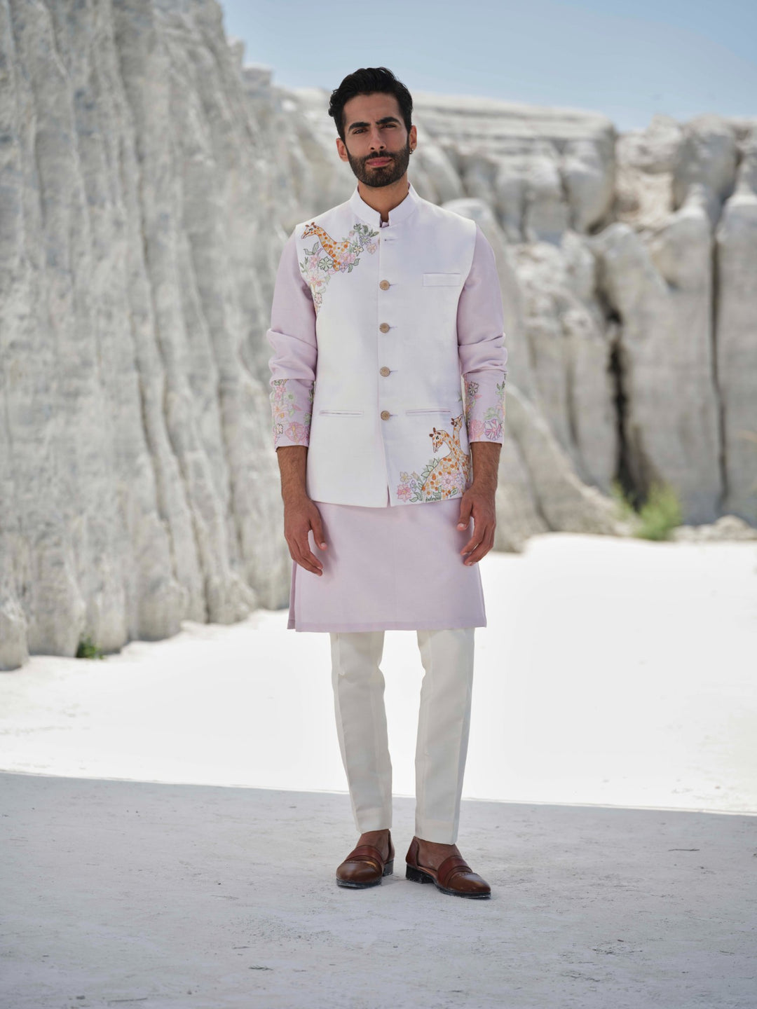 Pastel Safari Dreams - Lilac Bundi Jacket Set