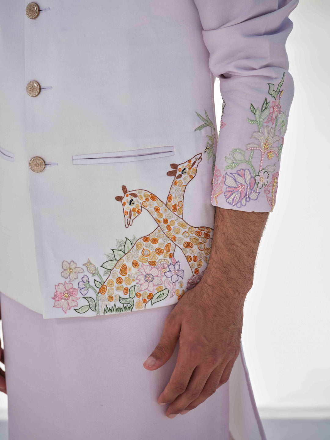 Pastel Safari Dreams - Lilac Bundi Jacket Set