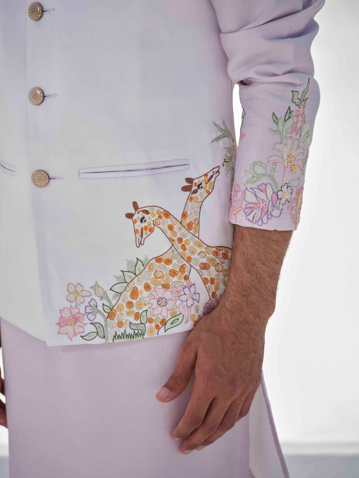 Pastel Safari Dreams - Lilac Bundi Jacket Set