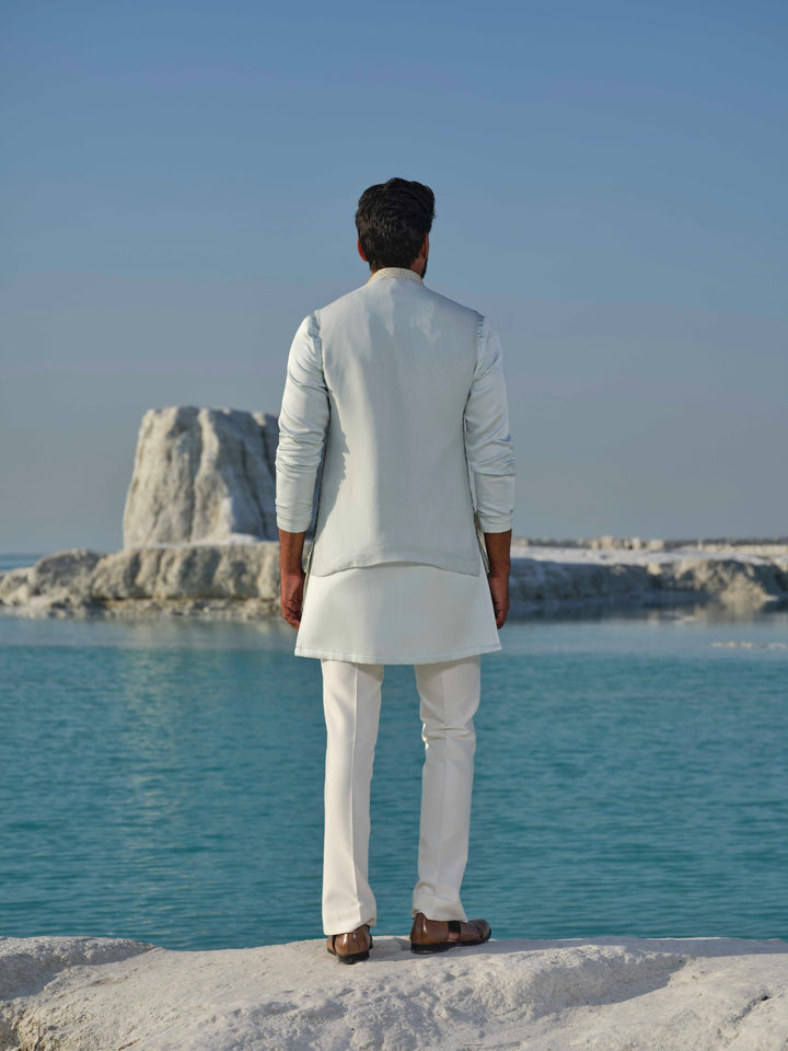 Oasis mirage - Sea Green Bundi Jacket set