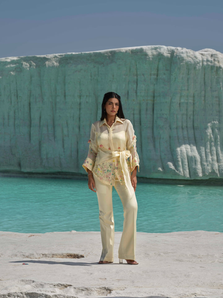 Solara-  Yellow Tie-Up Co-ord