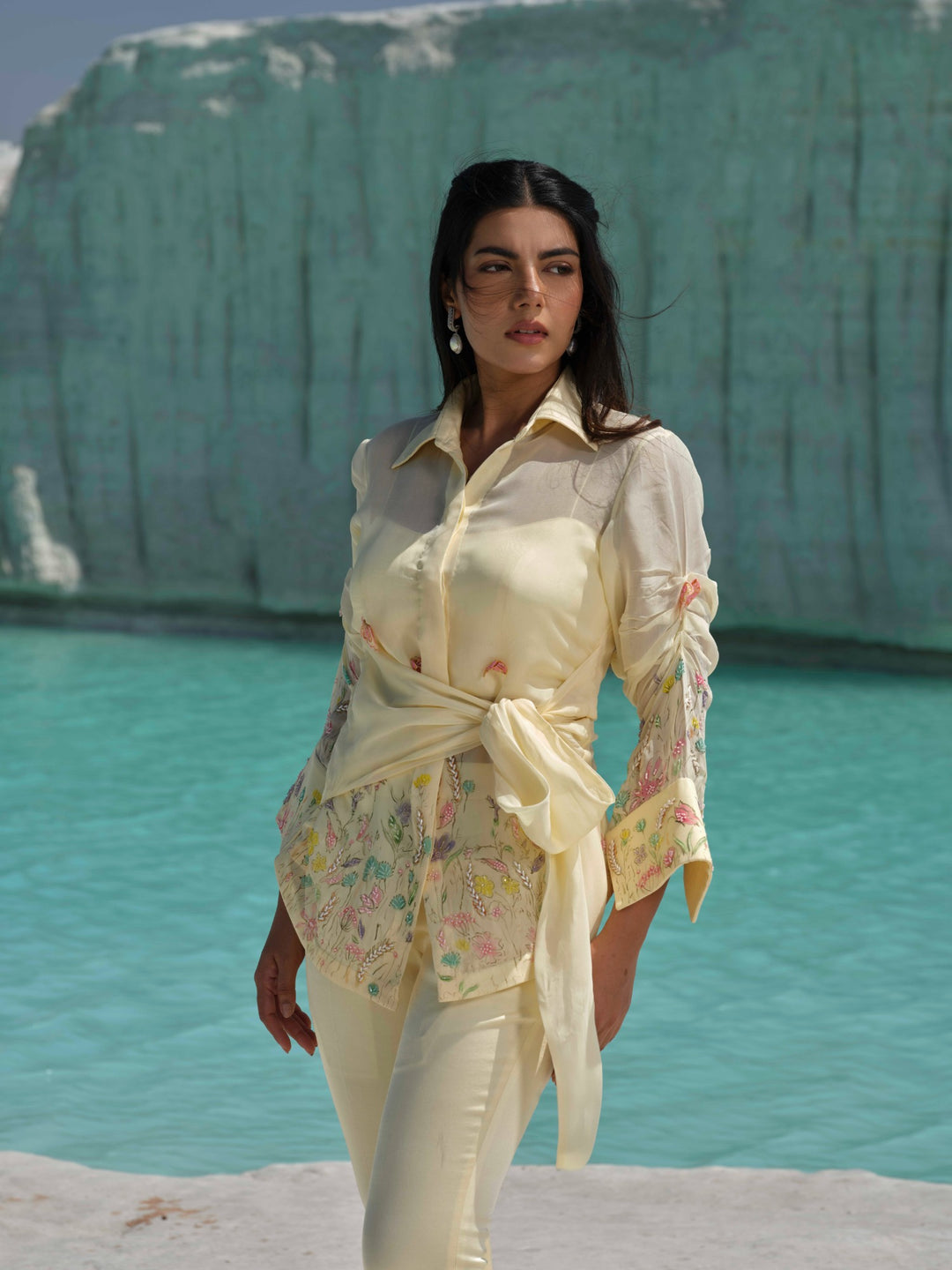 Solara-  Yellow Tie-Up Co-ord