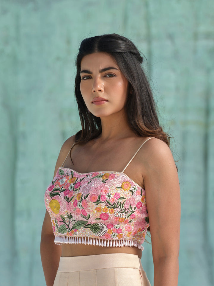Amber - Floral Hand Embroidered Set