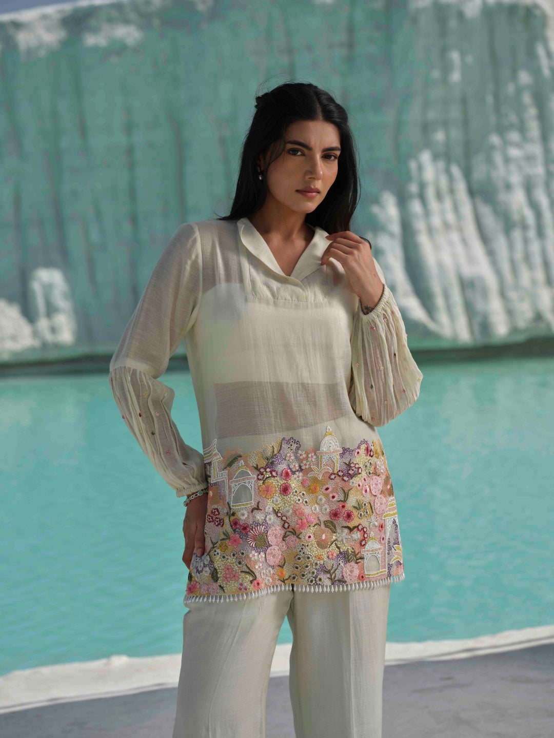 Meadow Bloom - Mint Green Floral Co-ord Set