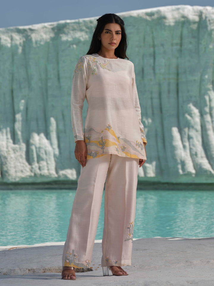 Sahara- Blush Pink Embroidered Co-ord