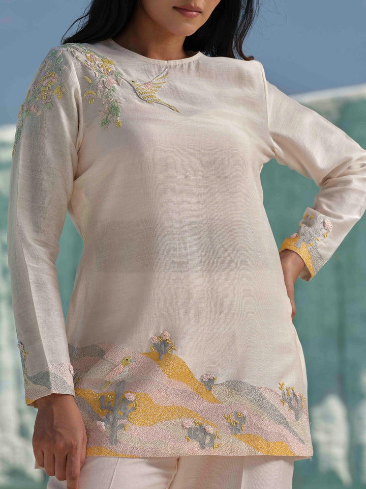 Sahara- Blush Pink Embroidered Co-ord