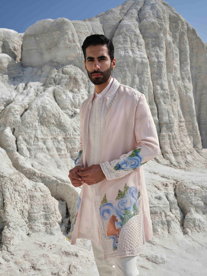 Serenade - Blush Pink Jacket Set