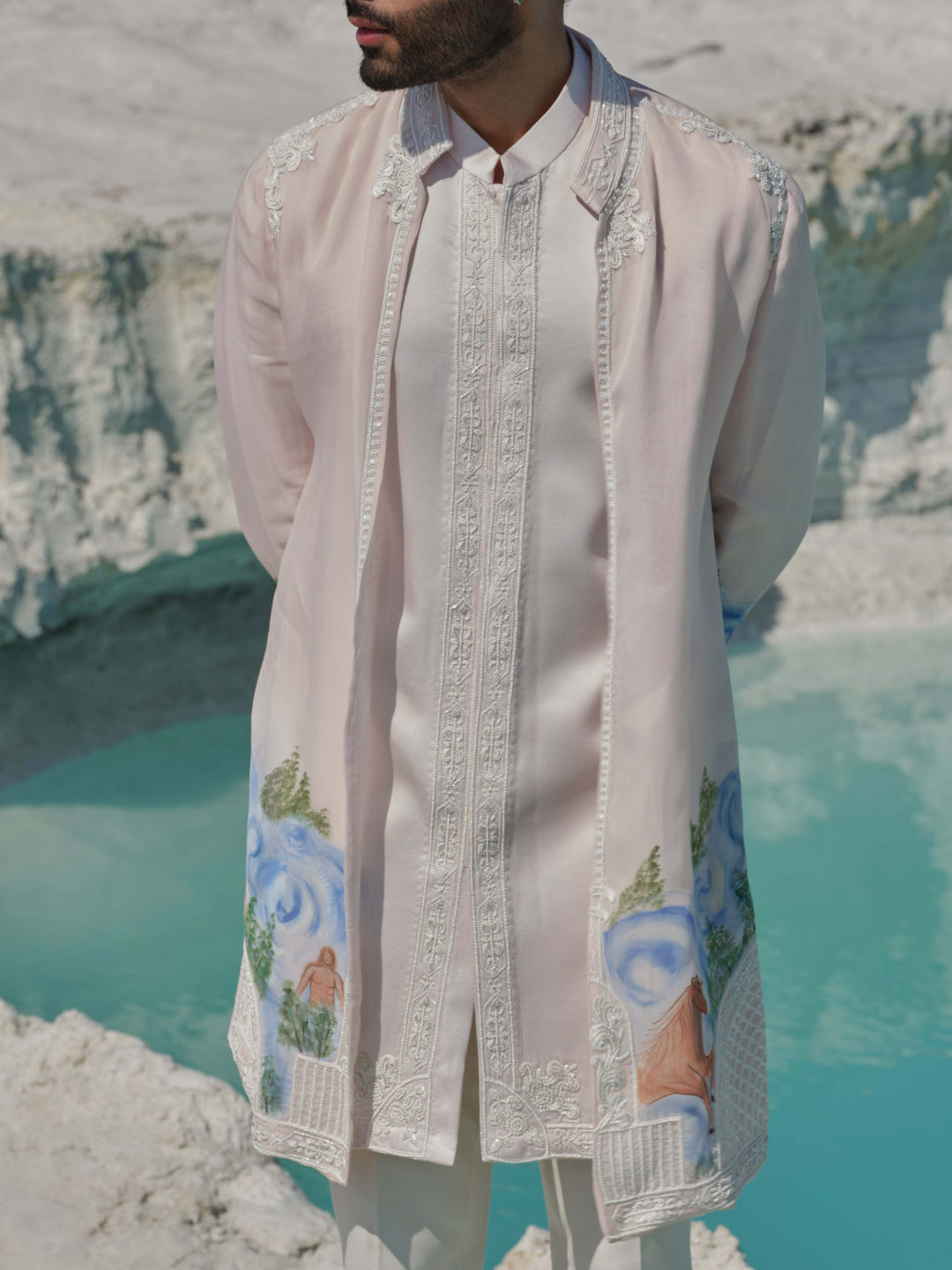 Serenade - Blush Pink Jacket Set