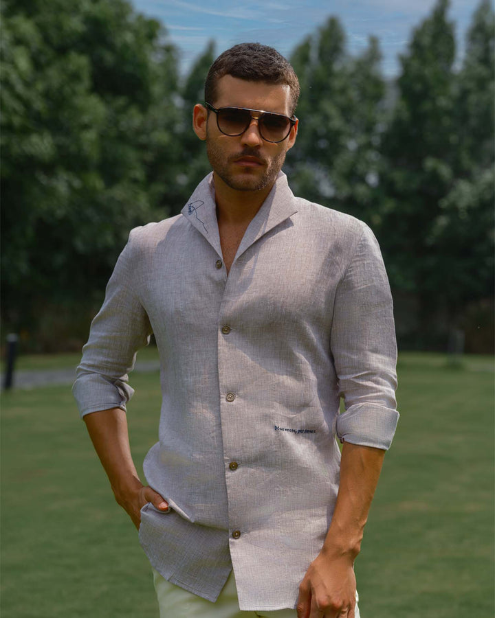Caballo Amor - Beige Embroidered Shirt