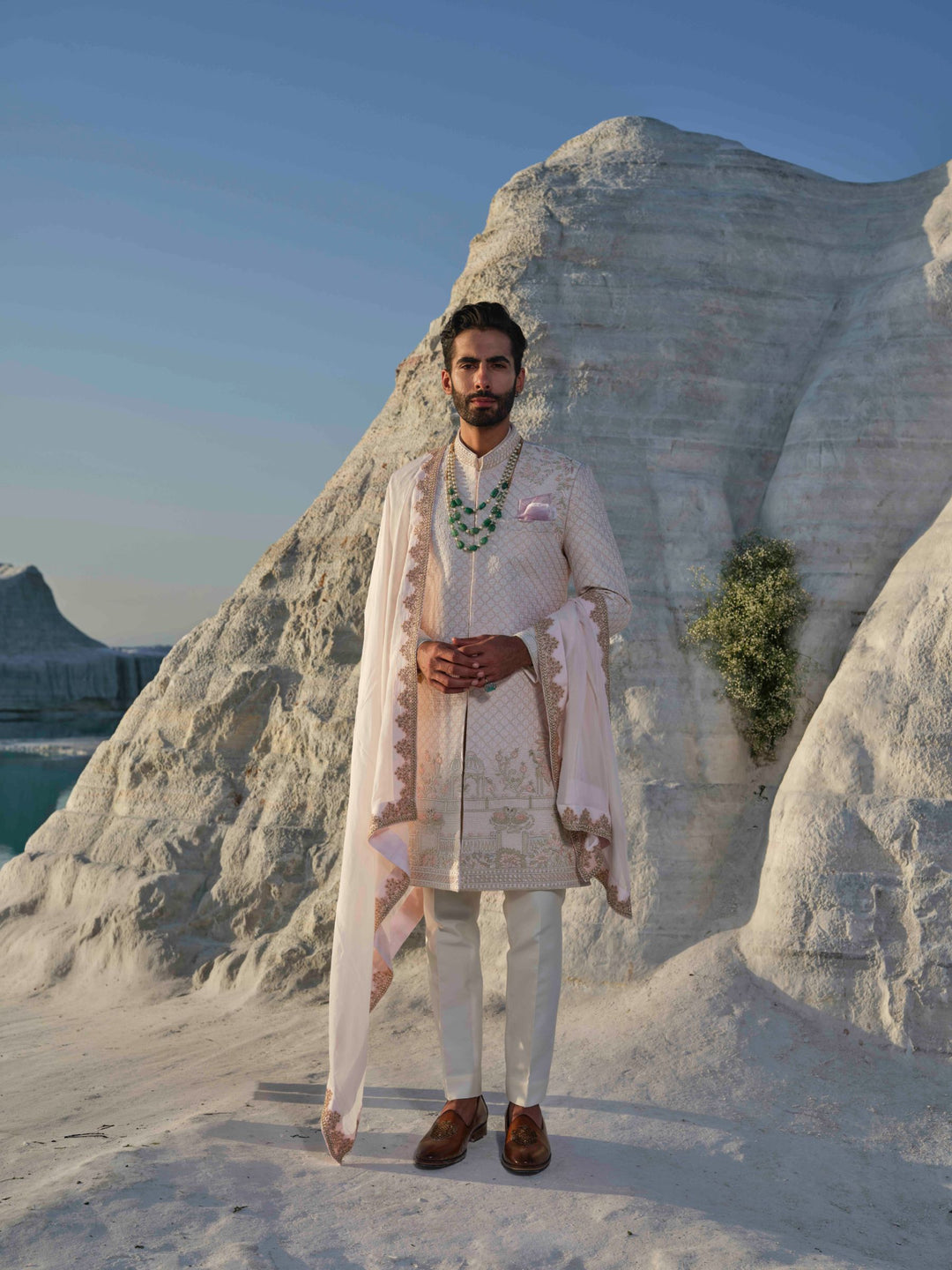 Imperial - Ivory Embroidered Sherwani