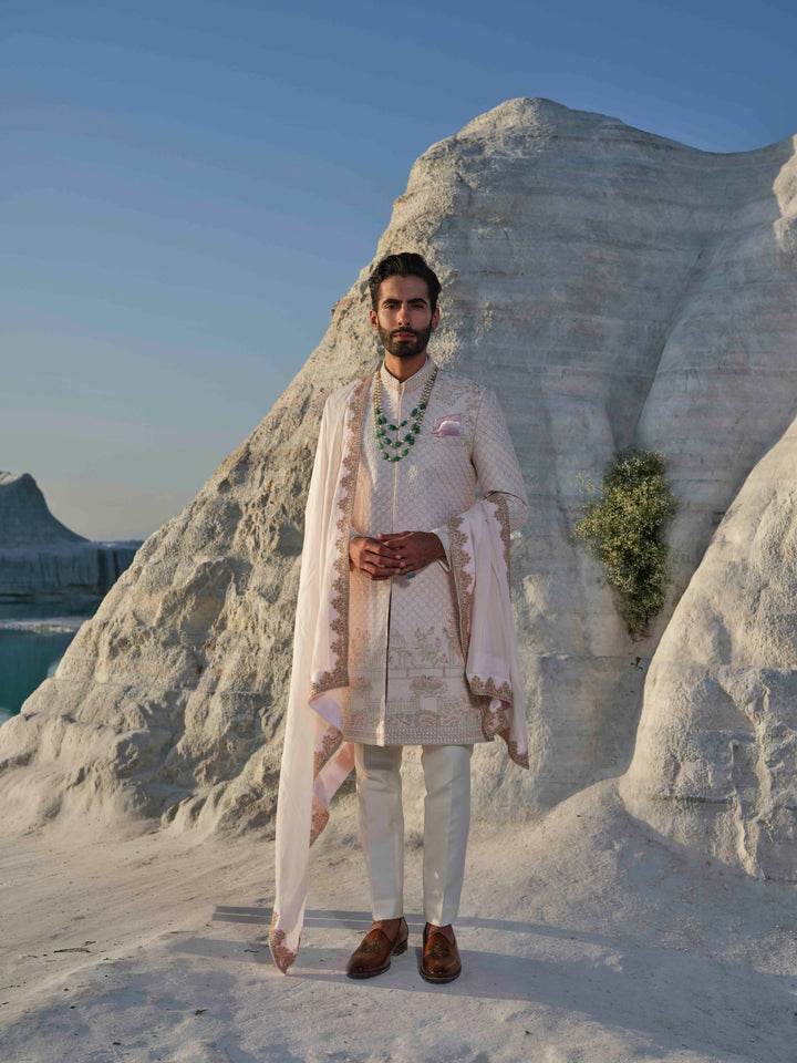Imperial - Ivory Embroidered Sherwani