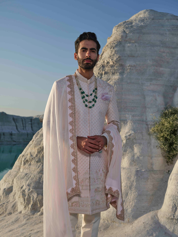 Imperial - Ivory Embroidered Sherwani