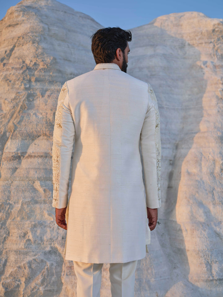 Imperial - Ivory Embroidered Sherwani