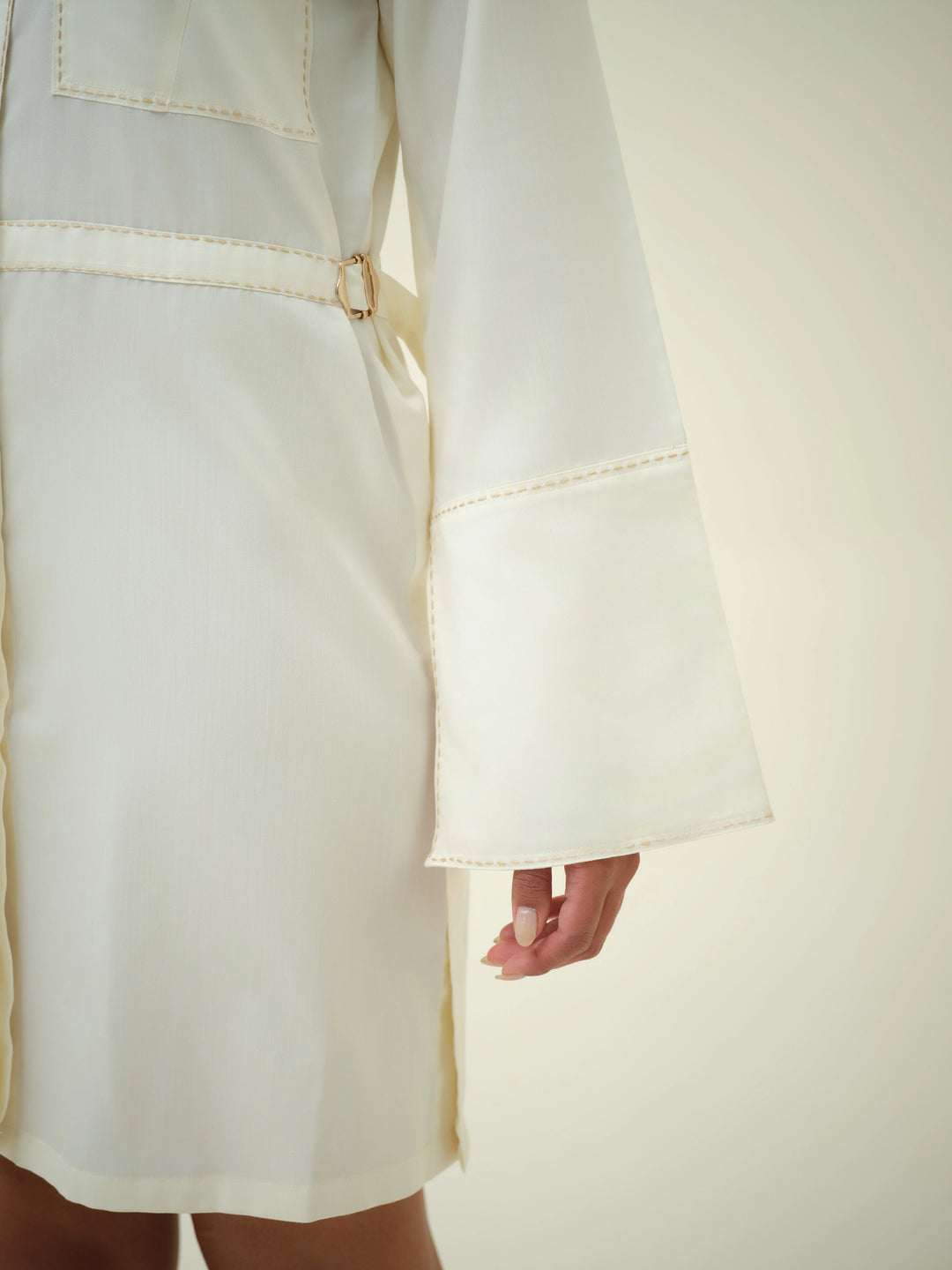 Élan - Butter Cream Shirt Dress