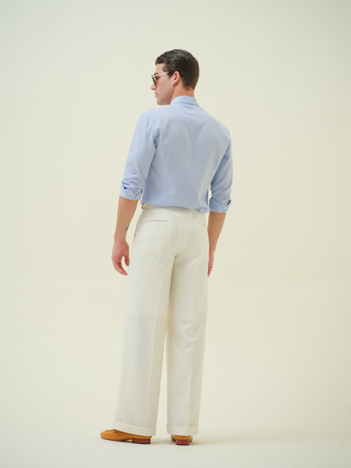 Lemon - Blue Embroidered Shirt