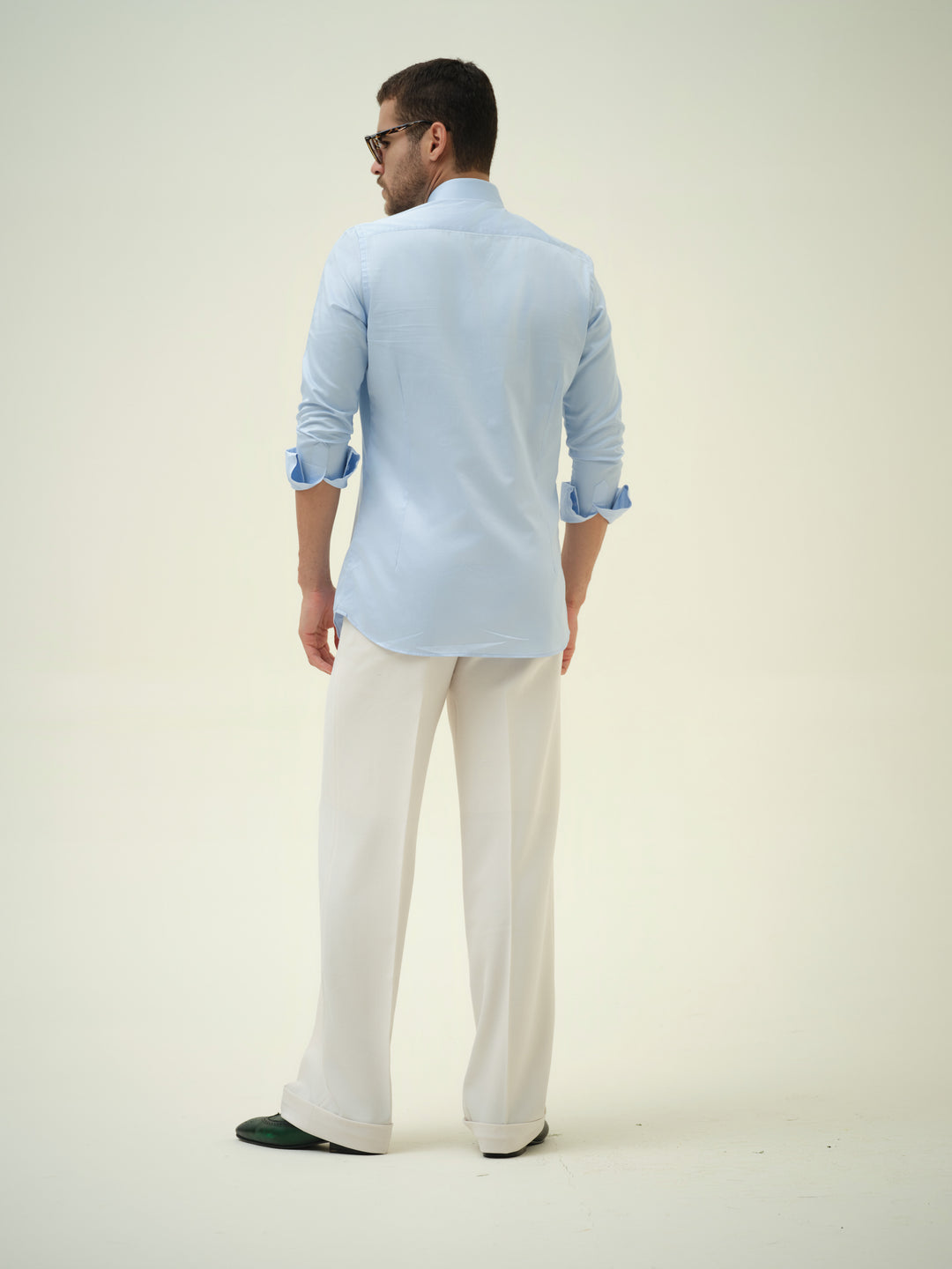 Falling Angel - Blue Hand Painted Shirt