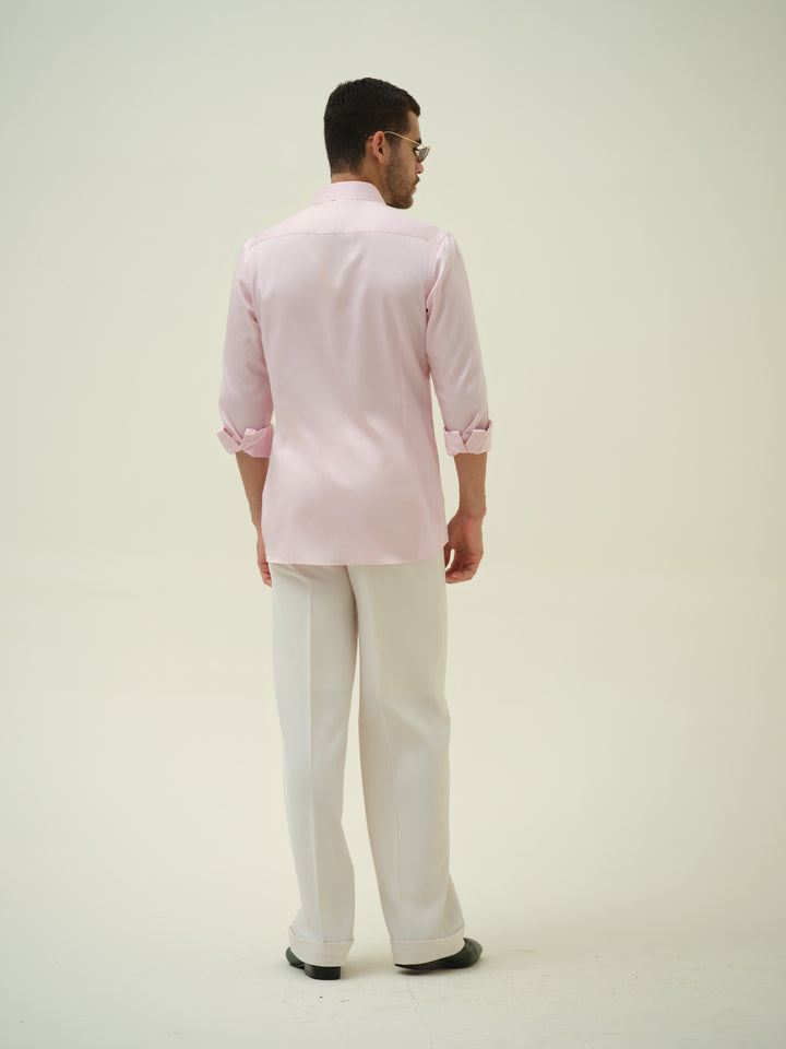 Eiffel - Pink Hand Painted Shirt