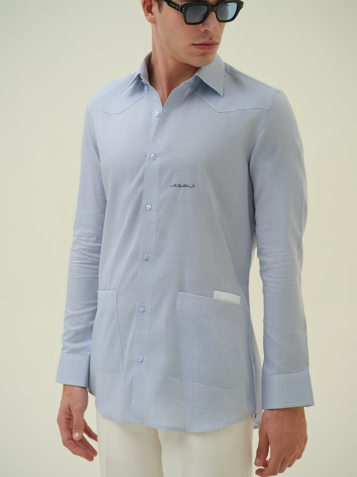 The Signature Edit - Blue Shirt