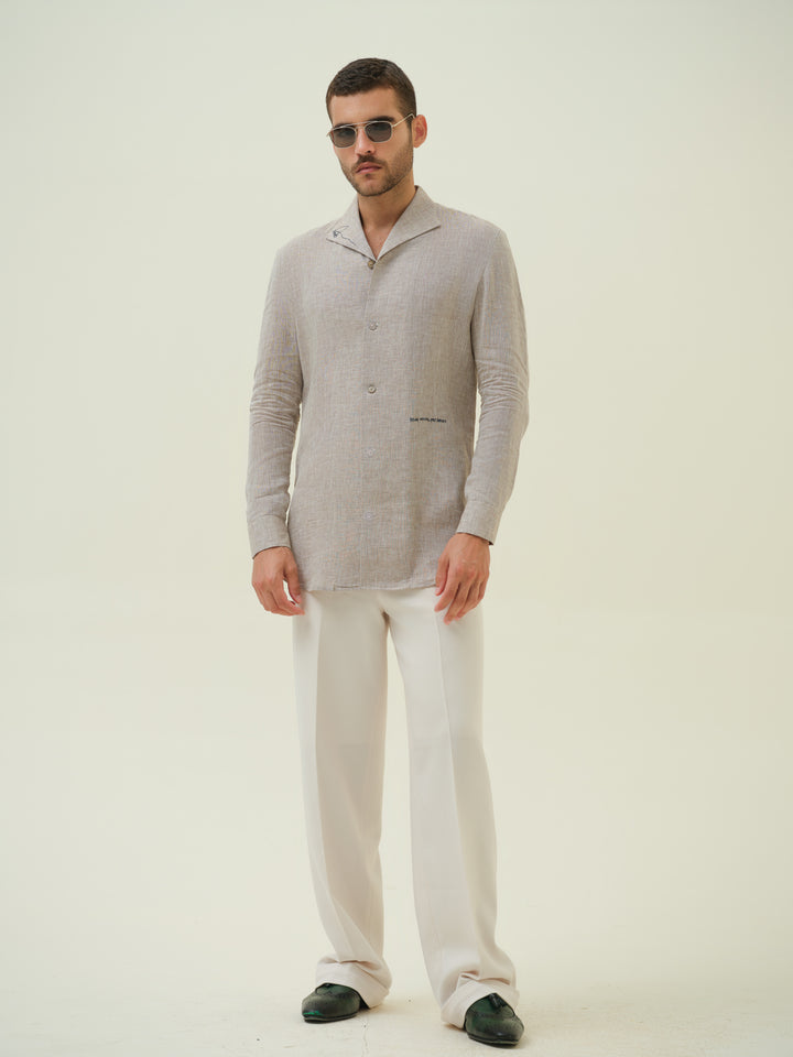 Caballo Amor - Beige Embroidered Shirt