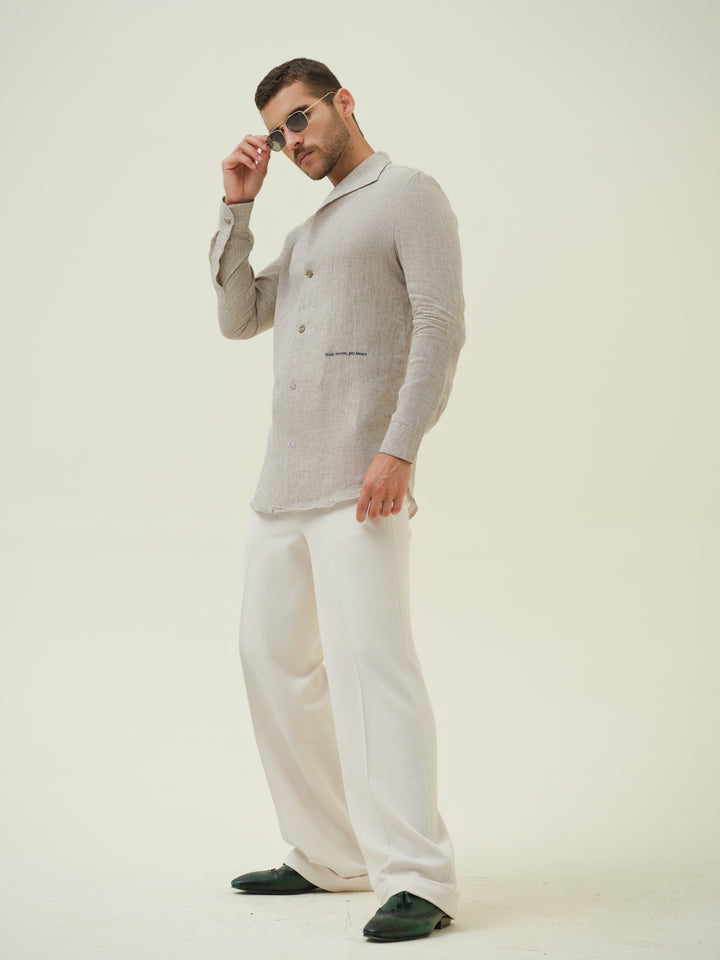 Caballo Amor - Beige Embroidered Shirt