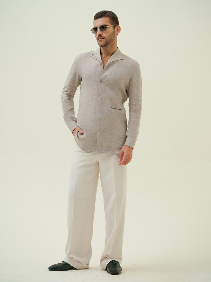 Caballo Amor - Beige Embroidered Shirt