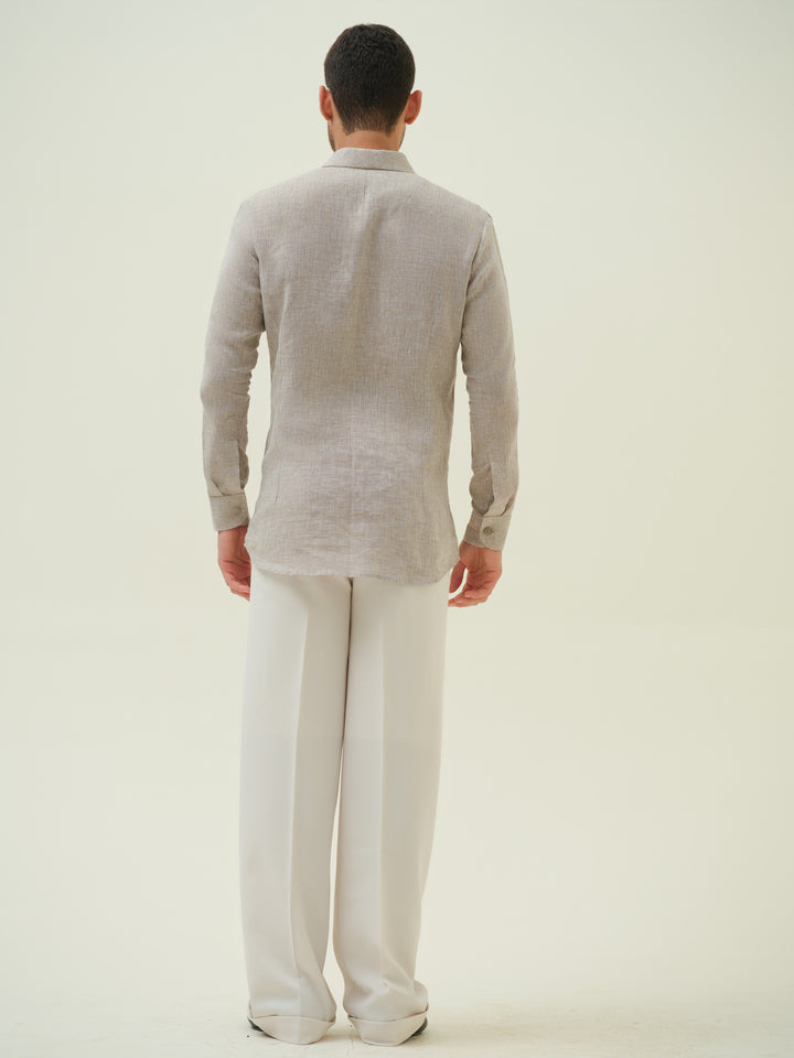 Caballo Amor - Beige Embroidered Shirt