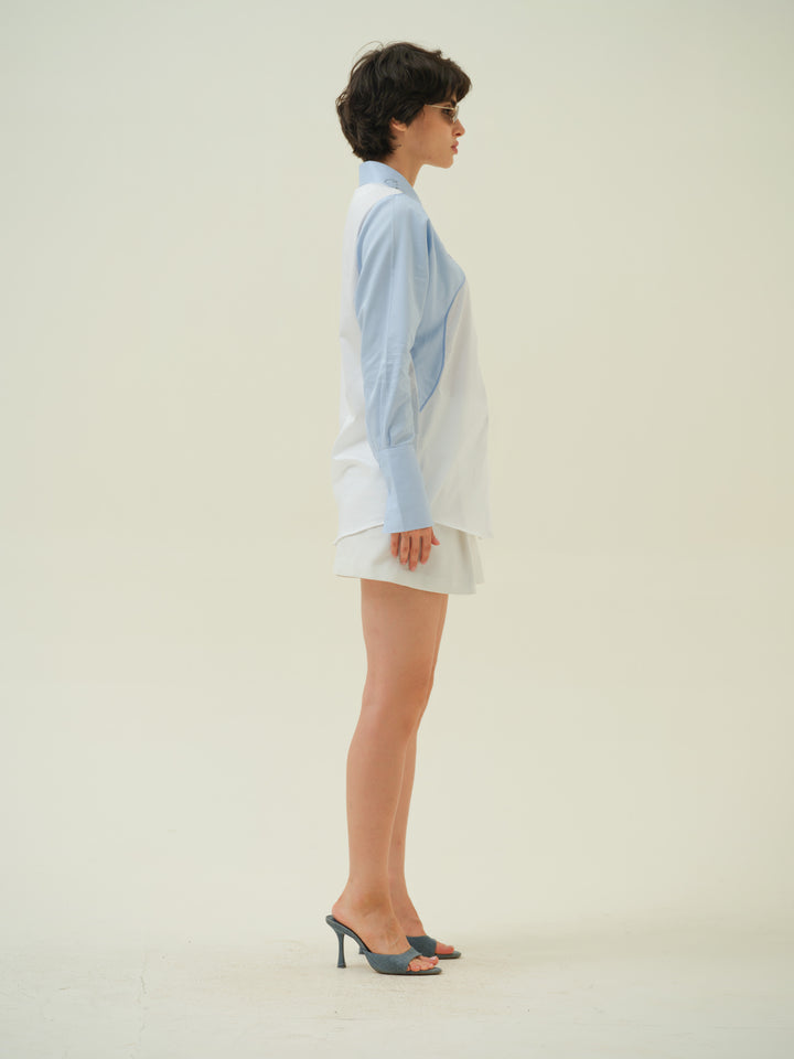 Muse - White Face Appliqué Shirt