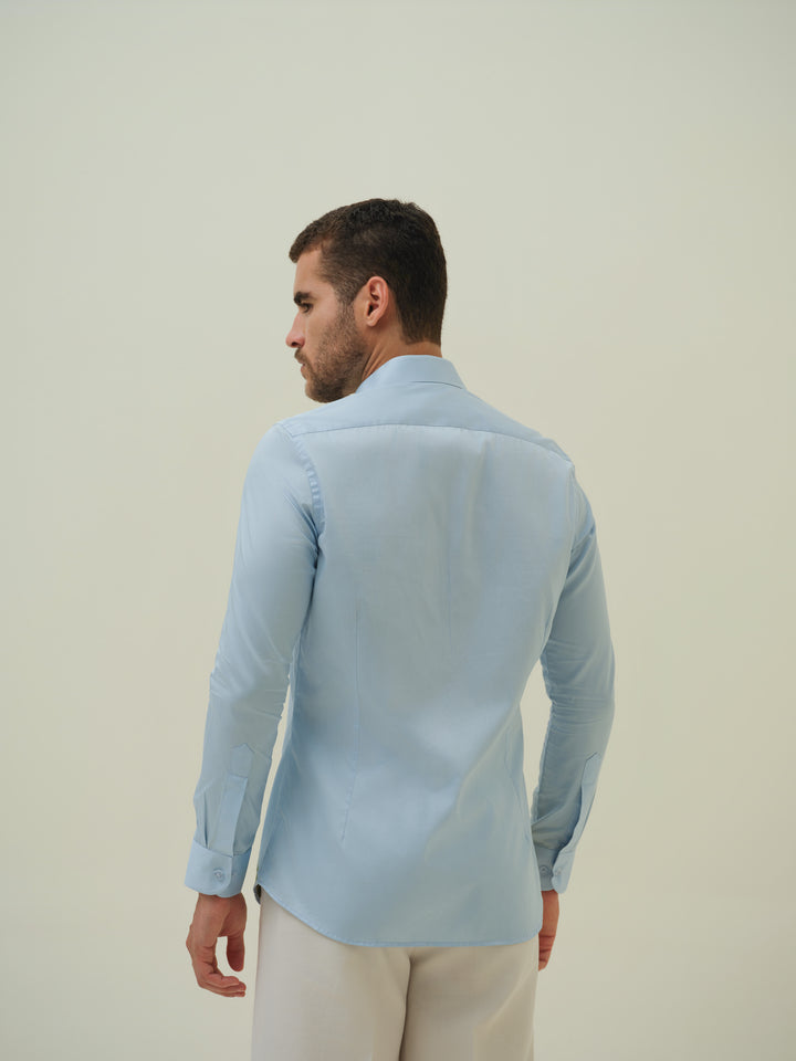 European Warrior - Blue Hand Painted Shirt