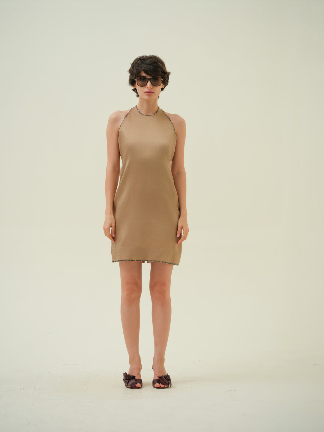Glint - Golden Studded Dress
