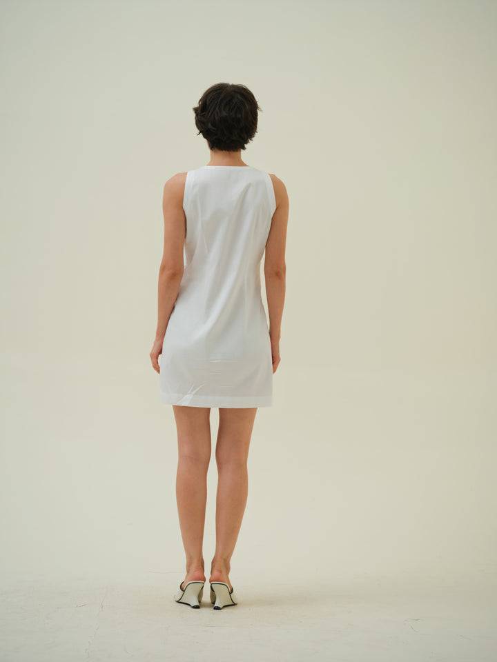 Joia - White Hand Embroidered Dress