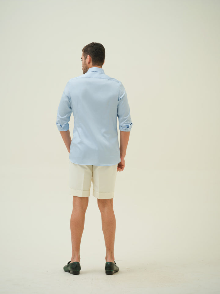 Leapords and Jar - Blue Hand Painted Shirt