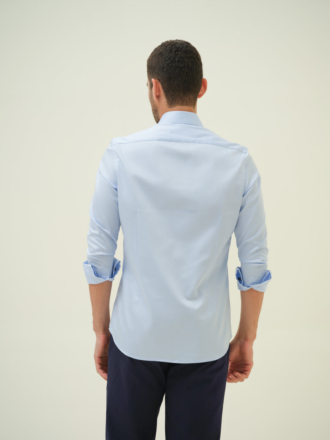 Renaissance Face - Blue Embroidered Shirt