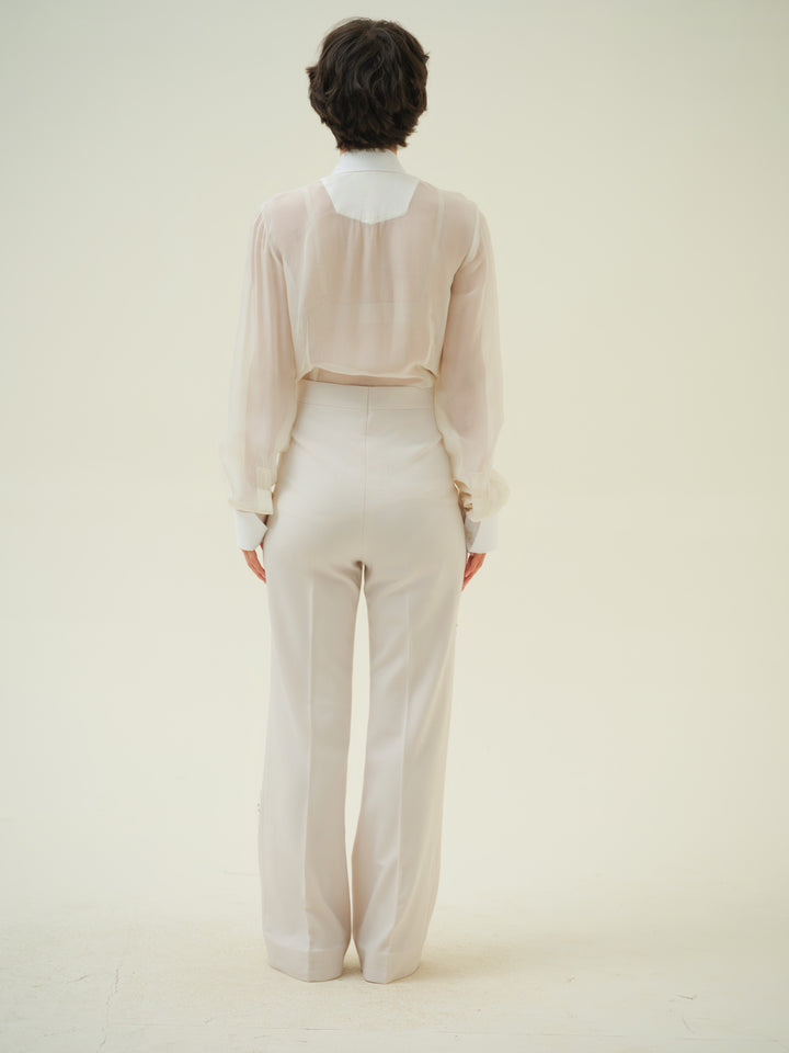 Éter - Ivory Crystal Trouser