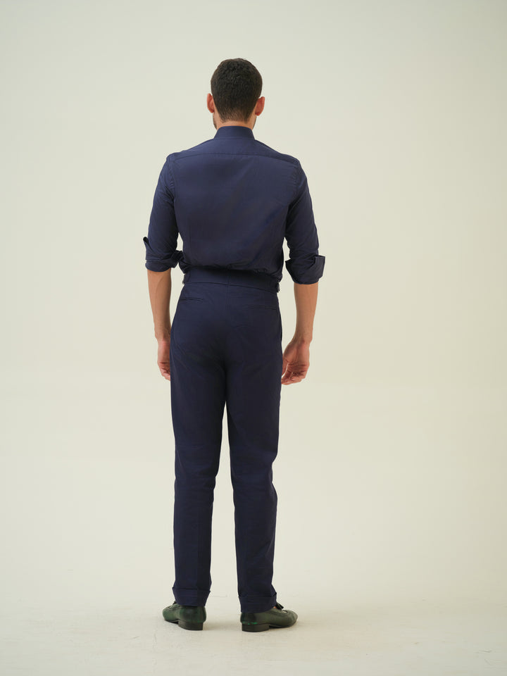 Bunny - Blue Hand Embroidered Shirt