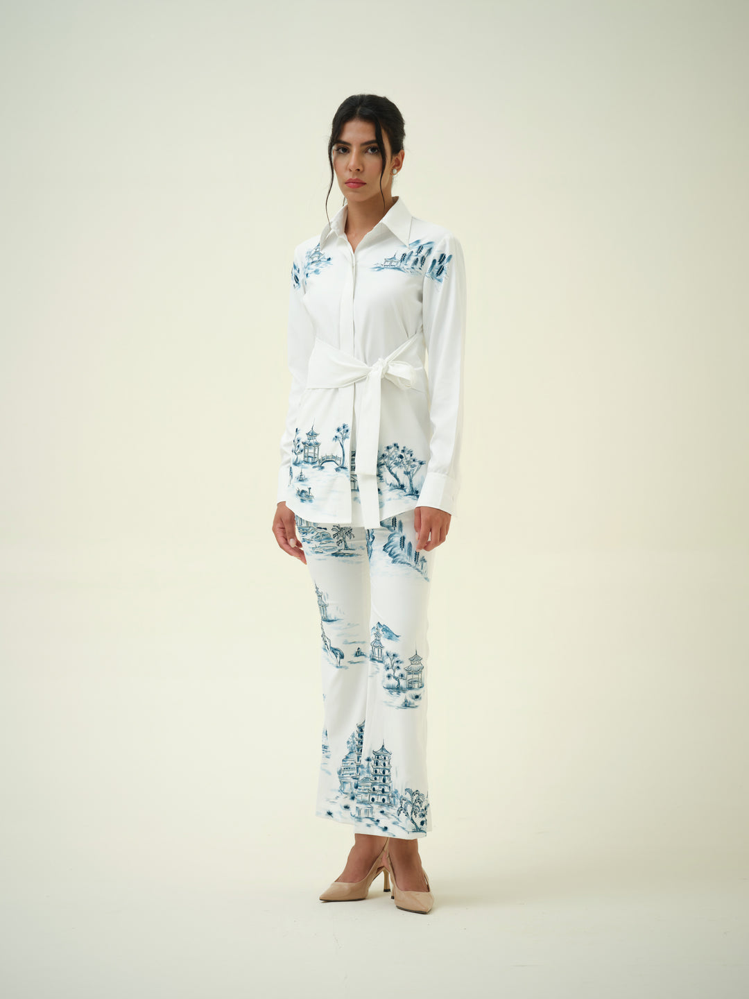 Ukiyo - Hand painted Tie Shirt