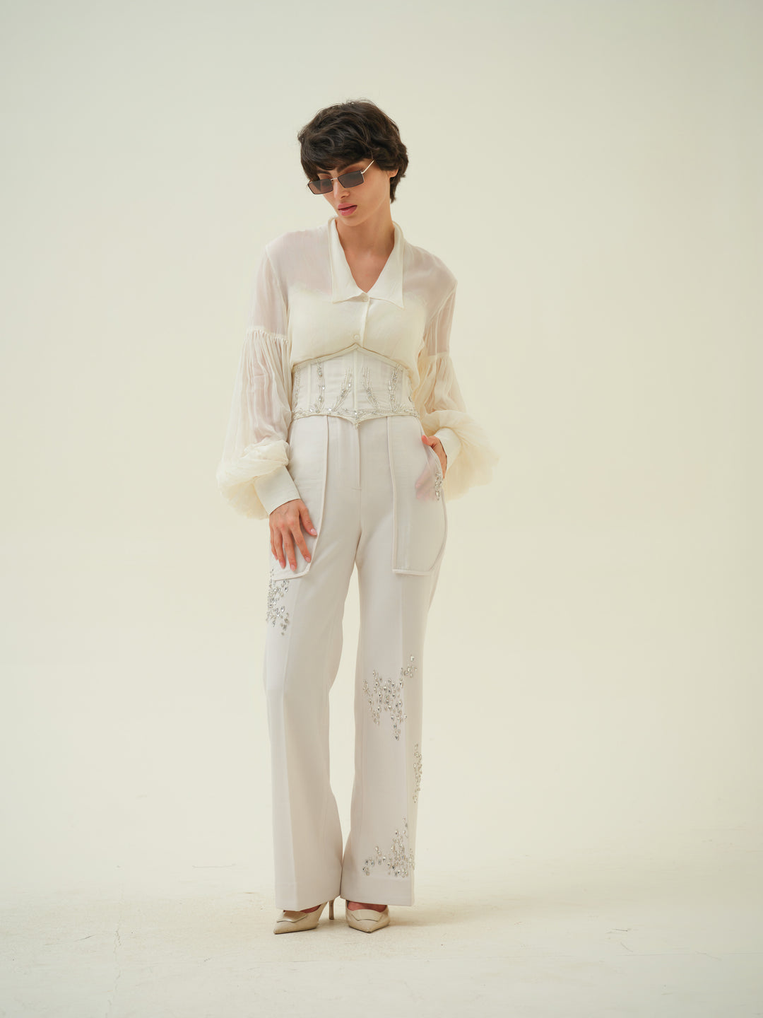 Cintura - Crystal Embroidered Corset Belt